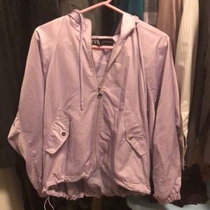 Zara Silky Light Purple Jacket- Size Small- BNWOT
